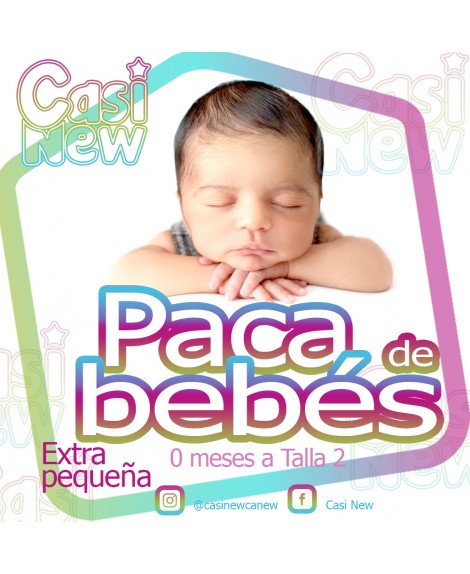 Paca para bebés extra pequeña 0 a t2