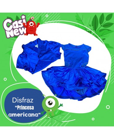Disfraz princesa americana